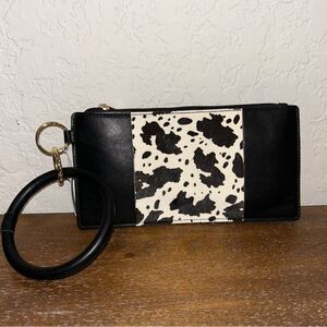 New, Tell your Tale Animal Print Bracelet Wristlet Pouch